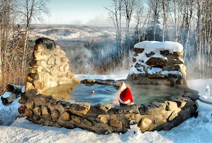 stone hot tub