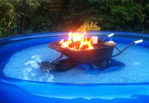 wood fired hot tub